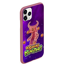 Чехол iPhone 11 Pro матовый My singing monsters ЭПИЧЕСКИЙ ВУЖАС, цвет: 3D-малиновый — фото 2