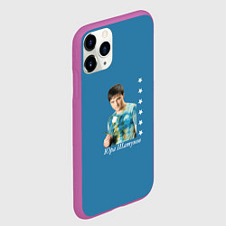 Чехол iPhone 11 Pro матовый Юра Шатунов легенда, цвет: 3D-фиолетовый — фото 2
