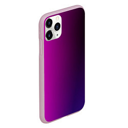 Чехол iPhone 11 Pro матовый VIOLET gradient, цвет: 3D-розовый — фото 2