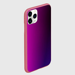 Чехол iPhone 11 Pro матовый VIOLET gradient, цвет: 3D-малиновый — фото 2