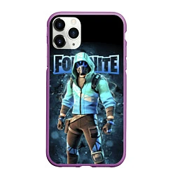 Чехол iPhone 11 Pro матовый Fortnite Surf Strider Кульный чувак Video game, цвет: 3D-фиолетовый