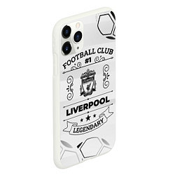 Чехол iPhone 11 Pro матовый Liverpool Football Club Number 1 Legendary, цвет: 3D-белый — фото 2