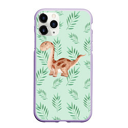 Чехол iPhone 11 Pro матовый Маленький динозаврик Dino