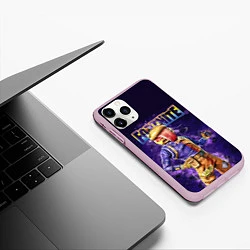 Чехол iPhone 11 Pro матовый Fortnite Durrrburger Skin, цвет: 3D-розовый — фото 2