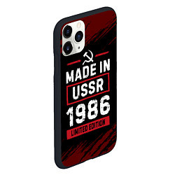 Чехол iPhone 11 Pro матовый Made In USSR 1986 Limited Edition, цвет: 3D-черный — фото 2