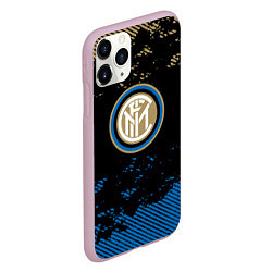 Чехол iPhone 11 Pro матовый Inter logo, цвет: 3D-розовый — фото 2