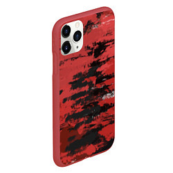 Чехол iPhone 11 Pro матовый Взгляд во тьму, цвет: 3D-красный — фото 2