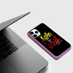 Чехол iPhone 11 Pro матовый KoЯn - Korn, цвет: 3D-фиолетовый — фото 2