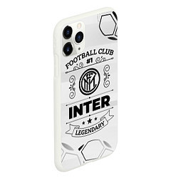 Чехол iPhone 11 Pro матовый Inter Football Club Number 1 Legendary, цвет: 3D-белый — фото 2