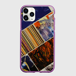 Чехол iPhone 11 Pro матовый Нарезка Из Постеров, цвет: 3D-фиолетовый