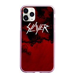 Чехол iPhone 11 Pro матовый World Painted Blood - Slayer, цвет: 3D-розовый