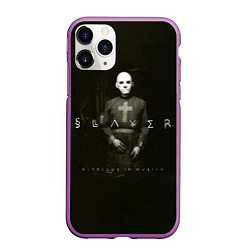 Чехол iPhone 11 Pro матовый Diabolus in Musica - Slayer, цвет: 3D-фиолетовый