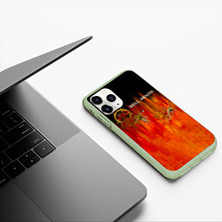 Чехол iPhone 11 Pro матовый Hell Awaits - Slayer, цвет: 3D-салатовый — фото 2