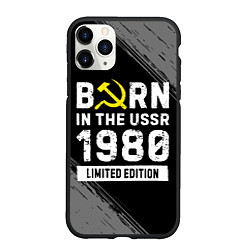 Чехол iPhone 11 Pro матовый Born In The USSR 1980 year Limited Edition, цвет: 3D-черный