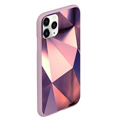 Чехол iPhone 11 Pro матовый Кристальная мозаика, цвет: 3D-розовый — фото 2