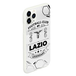 Чехол iPhone 11 Pro матовый Lazio Football Club Number 1 Legendary, цвет: 3D-белый — фото 2