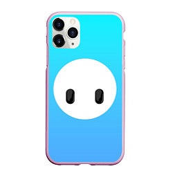 Чехол iPhone 11 Pro матовый Fall Guy blue, цвет: 3D-розовый