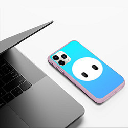 Чехол iPhone 11 Pro матовый Fall Guy blue, цвет: 3D-розовый — фото 2