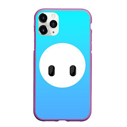 Чехол iPhone 11 Pro матовый Fall Guy blue, цвет: 3D-фиолетовый