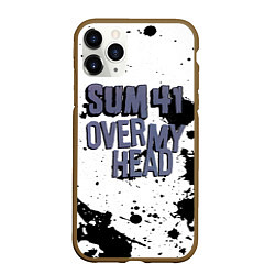 Чехол iPhone 11 Pro матовый Sum 41 Over My Head, цвет: 3D-коричневый