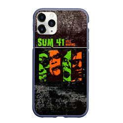 Чехол iPhone 11 Pro матовый Still Waiting - Sum 41, цвет: 3D-серый
