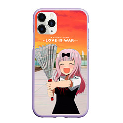 Чехол iPhone 11 Pro матовый Love is war Госпожа Кагуя, цвет: 3D-светло-сиреневый