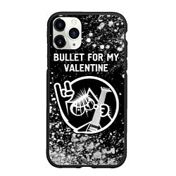 Чехол iPhone 11 Pro матовый Bullet For My Valentine - КОТ - Арт, цвет: 3D-черный