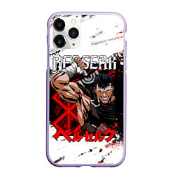 Чехол iPhone 11 Pro матовый Генерал Гатс - BERSERK - БЕРСЕРК, цвет: 3D-светло-сиреневый