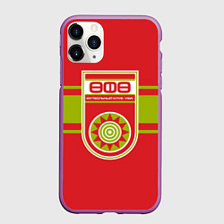 Чехол iPhone 11 Pro матовый ФК УФА, цвет: 3D-фиолетовый