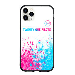 Чехол iPhone 11 Pro матовый Twenty One Pilots Neon Gradient, цвет: 3D-черный