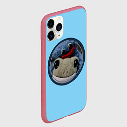 Чехол iPhone 11 Pro матовый Хагги Вагги с лягушкой, цвет: 3D-малиновый — фото 2