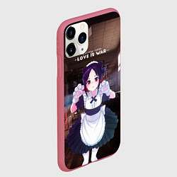 Чехол iPhone 11 Pro матовый Love is war Госпожа Кагуя - Синомия, цвет: 3D-малиновый — фото 2