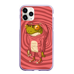 Чехол iPhone 11 Pro матовый Лягушка-зайчик