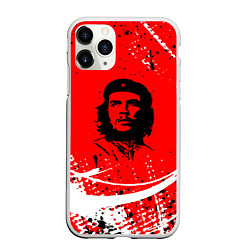 Чехол iPhone 11 Pro матовый CHE GUEVARA - КРАСКА, цвет: 3D-белый