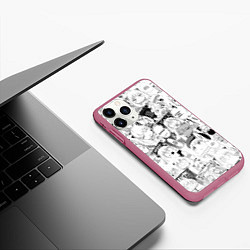 Чехол iPhone 11 Pro матовый Spy Family Heh Семья Шпиона Анечка Фоджер, цвет: 3D-малиновый — фото 2