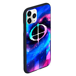 Чехол iPhone 11 Pro матовый Ozzy Osbourne Неоновый Космос, цвет: 3D-черный — фото 2
