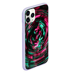 Чехол iPhone 11 Pro матовый Абстрактная шарообразная спираль - Красный, цвет: 3D-светло-сиреневый — фото 2