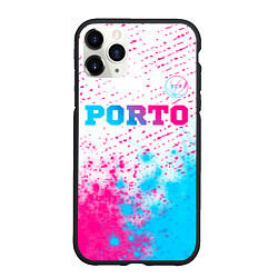 Чехол iPhone 11 Pro матовый Porto Neon Gradient, цвет: 3D-черный
