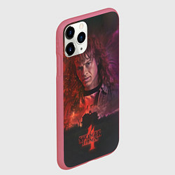 Чехол iPhone 11 Pro матовый EDDIE MUNSON STRANGER THINGS 4, цвет: 3D-малиновый — фото 2