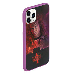 Чехол iPhone 11 Pro матовый EDDIE MUNSON STRANGER THINGS 4, цвет: 3D-фиолетовый — фото 2