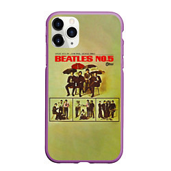 Чехол iPhone 11 Pro матовый Beatles N0 5, цвет: 3D-фиолетовый