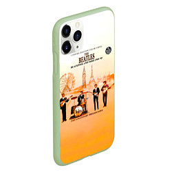 Чехол iPhone 11 Pro матовый The Beatles Blackpool And Paris 1964-65, цвет: 3D-салатовый — фото 2