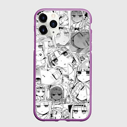 Чехол iPhone 11 Pro матовый Сон в замке демона паттерн, цвет: 3D-фиолетовый