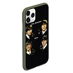Чехол iPhone 11 Pro матовый The Beatles Boys, цвет: 3D-темно-зеленый — фото 2