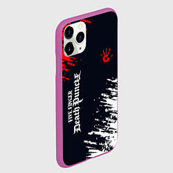 Чехол iPhone 11 Pro матовый Five Finger Death Punch - краска, цвет: 3D-фиолетовый — фото 2