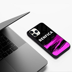 Чехол iPhone 11 Pro матовый Benfica Pro Football, цвет: 3D-черный — фото 2