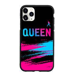 Чехол iPhone 11 Pro матовый Queen Neon Gradient