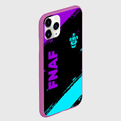 Чехол iPhone 11 Pro матовый Фредди - neon, цвет: 3D-фиолетовый — фото 2