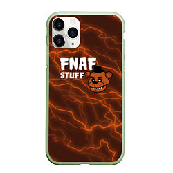 Чехол iPhone 11 Pro матовый Five Nights At Freddys - молнии, цвет: 3D-салатовый