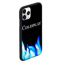 Чехол iPhone 11 Pro матовый Coldplay Blue Fire, цвет: 3D-черный — фото 2